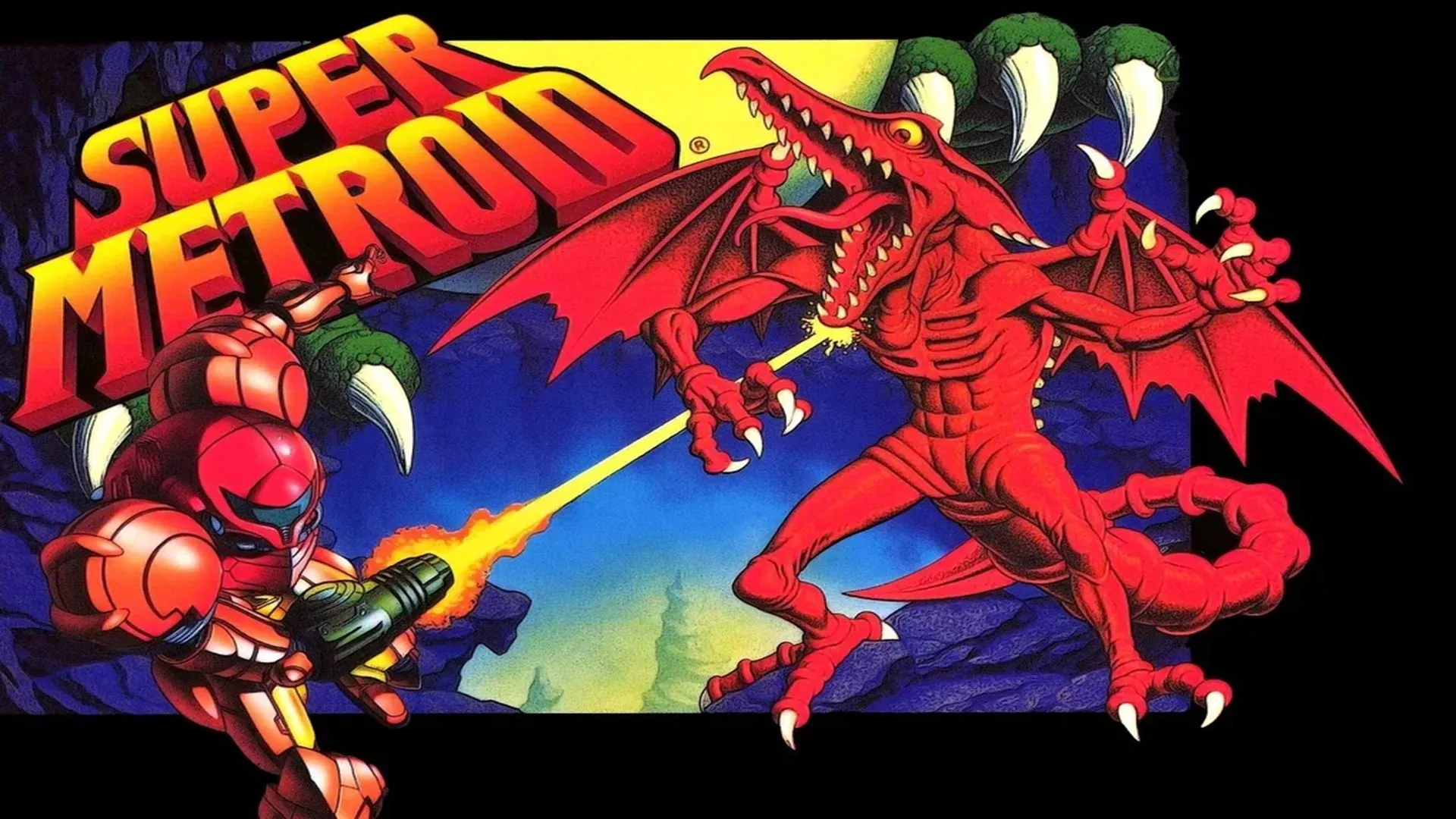 Ảnh bìa kinh điển của Super Metroid trên Super Nintendo, biểu tượng của thể loại Metroidvania