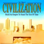 Ảnh bìa trò chơi Sid Meier's Civilization phiên bản năm 1991, tựa game tiên phong thể loại chiến thuật 4X trên DOS.