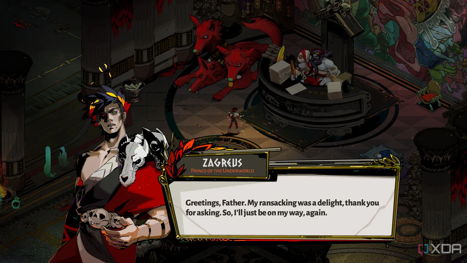 Ảnh chụp màn hình gameplay từ Hades, một ví dụ điển hình về game indie chất lượng cao có thể bị ảnh hưởng bởi chính sách hoàn tiền của Steam.