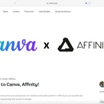 Ảnh minh họa thông báo sáp nhập giữa Canva và Affinity, sự kiện mua lại đáng chú ý trong ngành thiết kế.