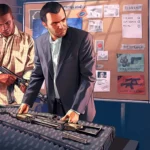 Ảnh tổng hợp các cảnh game Grand Theft Auto V, minh họa gameplay và bối cảnh môi trường mở rộng.