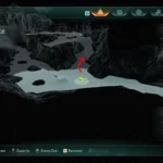 Bản đồ 3D trong Doom: The Dark Ages hiển thị vị trí của khu vực vàng đầu tiên.