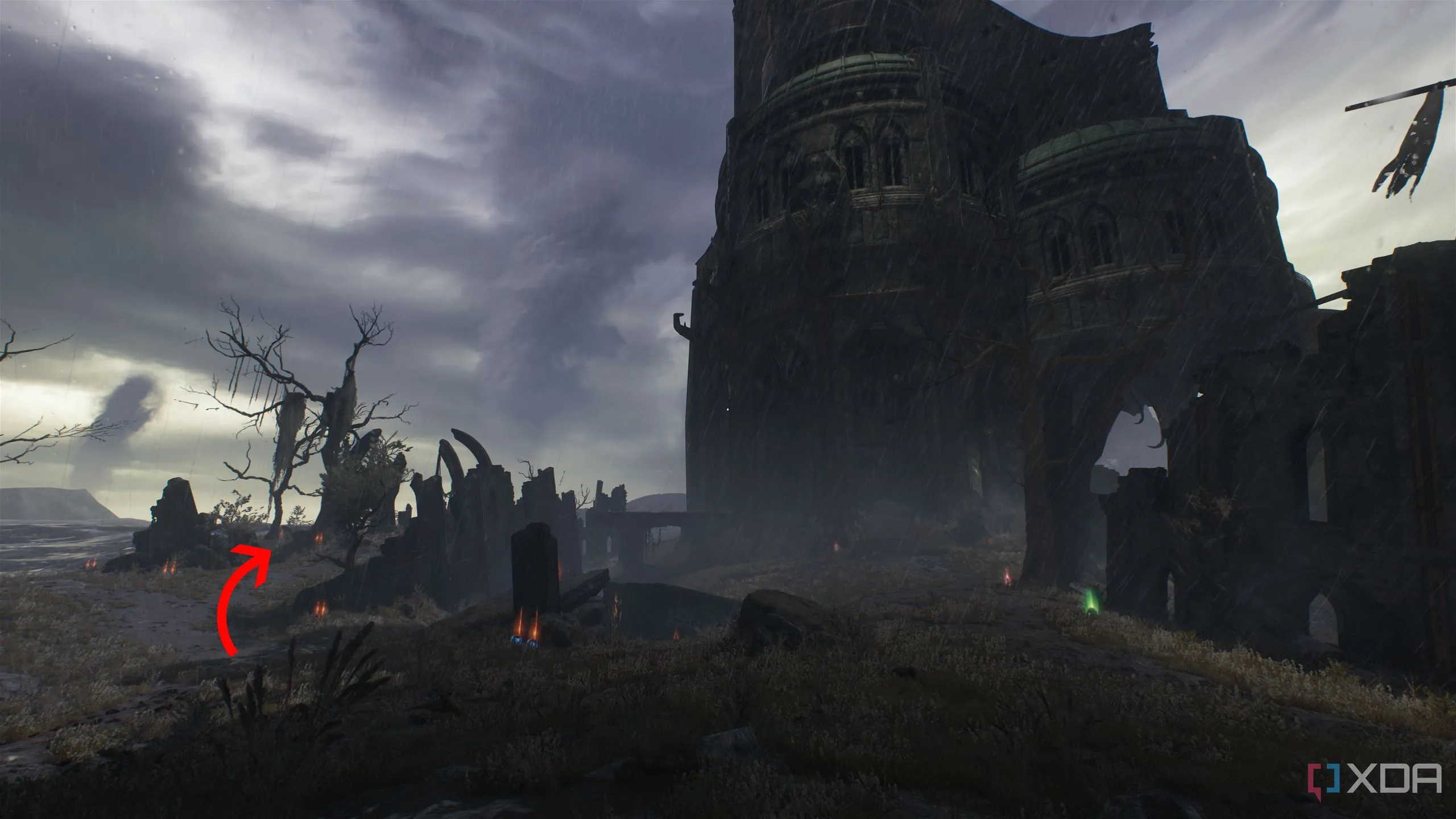 Bản đồ vị trí khu vực bí mật đầu tiên trong Chương 14 của Doom The Dark Ages