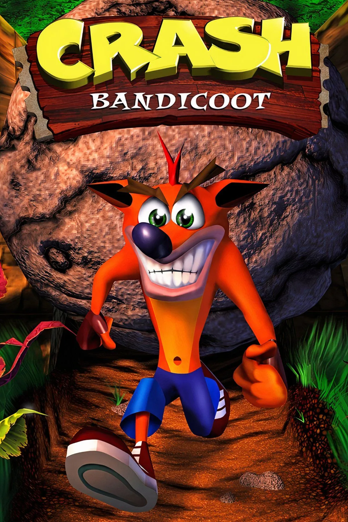 Bìa game Crash Bandicoot phiên bản Black Label PlayStation 1