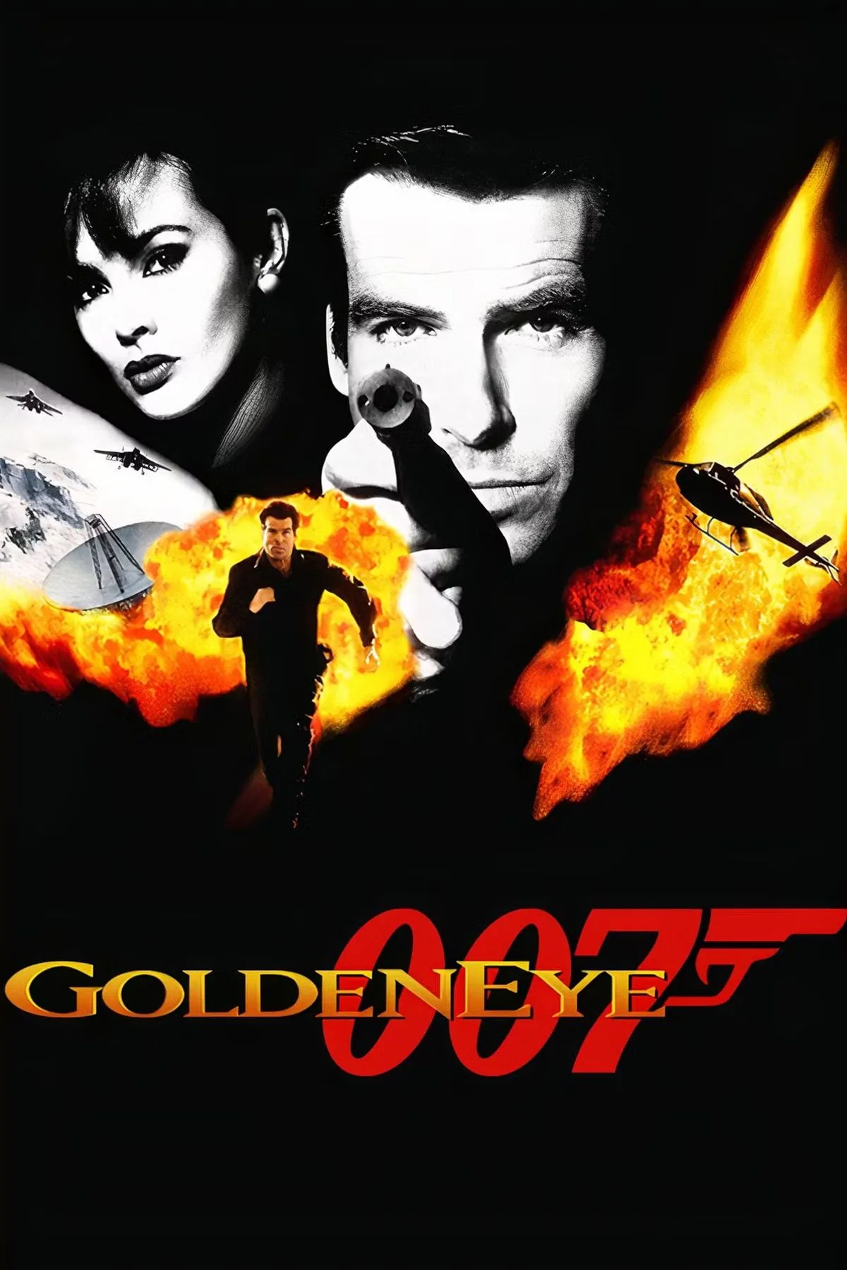Bìa game GoldenEye 007 huyền thoại trên Nintendo 64, tựa game FPS kinh điển của James Bond.