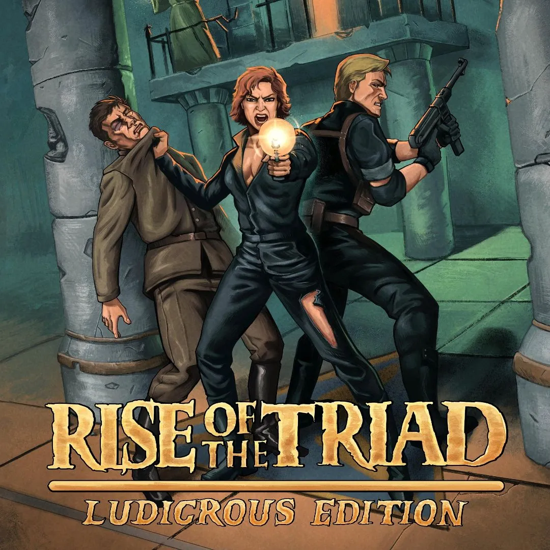 Bìa game Rise of the Triad: Ludicrous Edition, phiên bản làm lại của tựa FPS huyền thoại