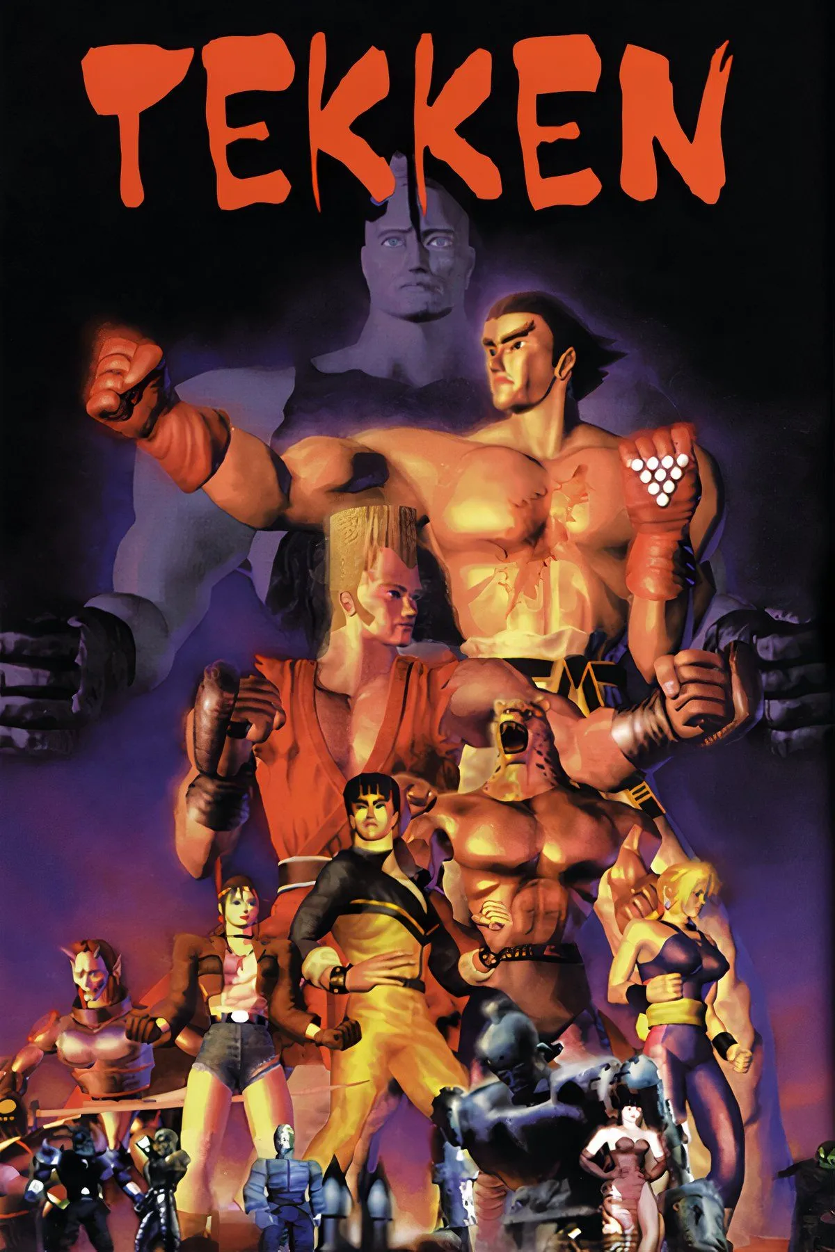 Bìa game Tekken phiên bản Long Box trên PS1, tựa game đối kháng kinh điển