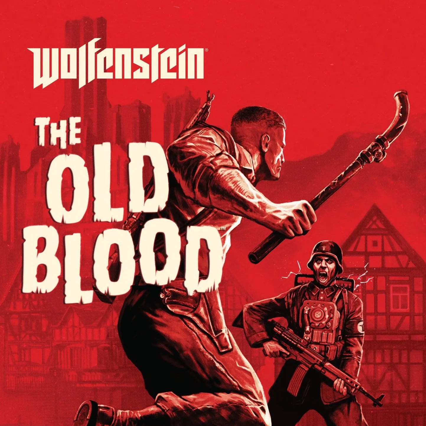 Bìa game Wolfenstein: The Old Blood, tiền truyện của New Order từng là DLC.
