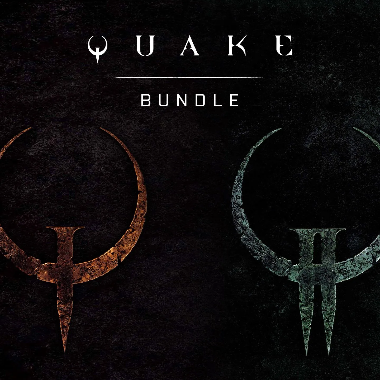 Bìa gói game Quake I và Quake II Enhanced Bundle, các phiên bản FPS cổ điển được nâng cấp