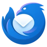 Biểu tượng ứng dụng Thunderbird phiên bản 2023 với thiết kế phẳng và hiện đại