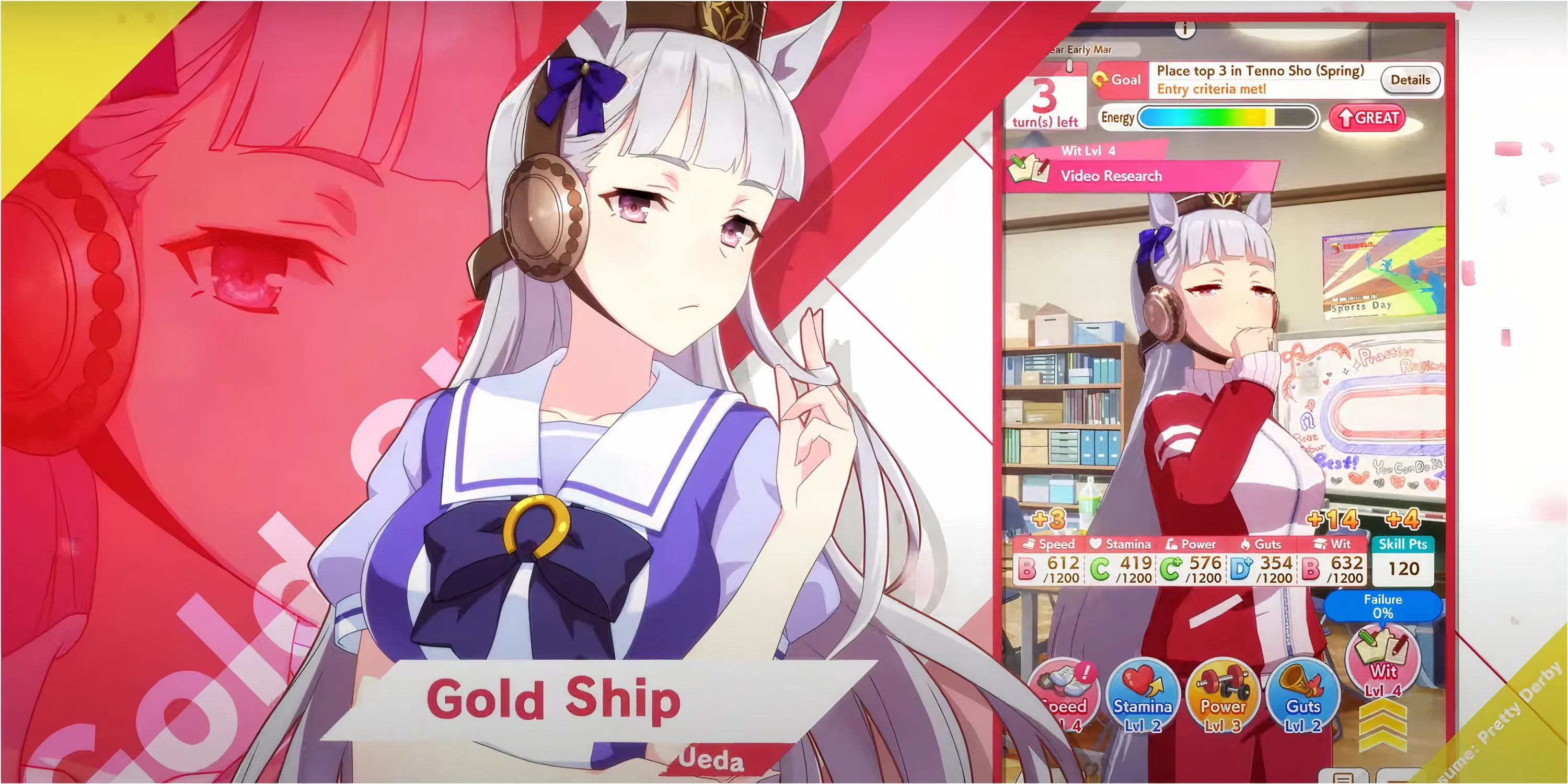 Buổi hòa nhạc idol sau cuộc đua trong Umamusume: Pretty Derby, nơi các cô gái ngựa thể hiện tài năng.