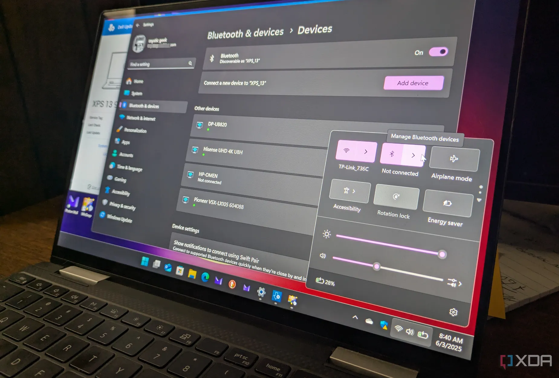 Cài đặt Bluetooth trên laptop chạy Windows 11