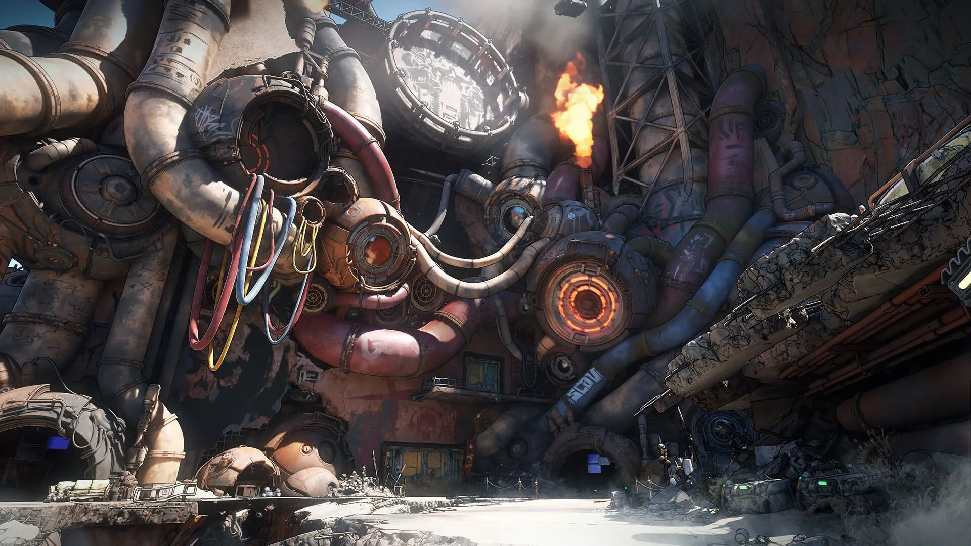 Cảnh hành động dồn dập với nhiều nhân vật trong Borderlands 4