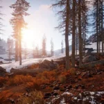 Cảnh quan cây cối trong game sinh tồn Rust đang giảm giá trên Steam