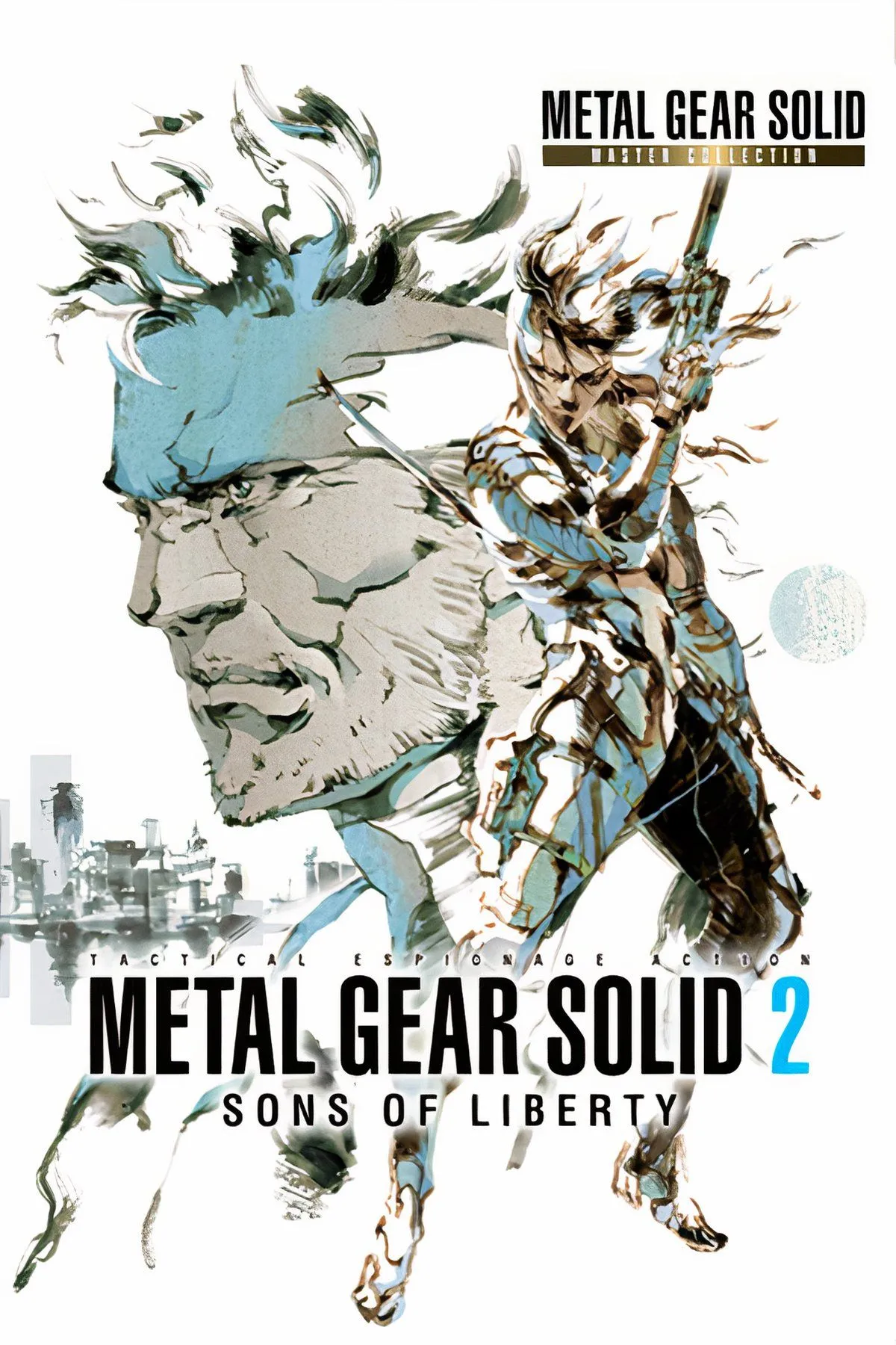 Cảnh Solid Snake trong Metal Gear Solid 2: Sons of Liberty, một game hành động lén lút nổi tiếng