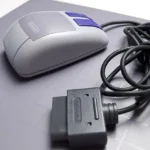 Chuột và tấm lót SNES cổ điển dùng để chơi Mario Paint và các game tương thích khác