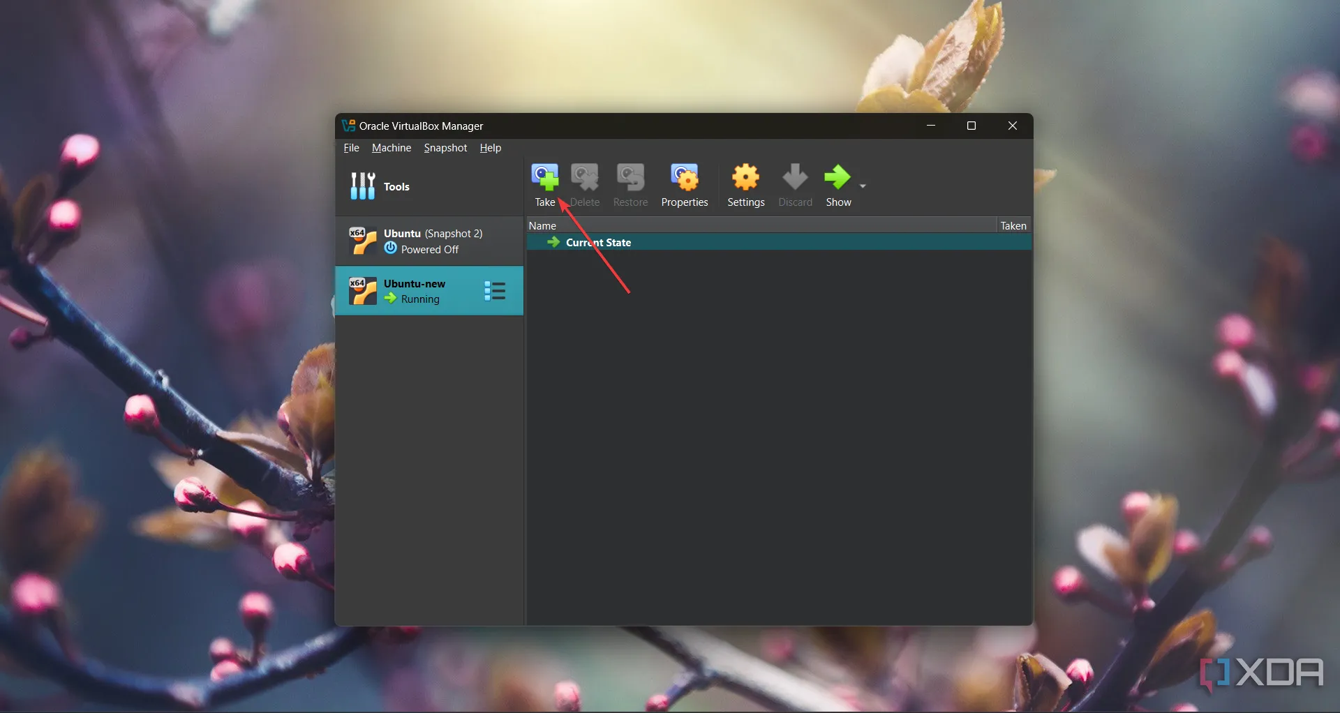 Chụp ảnh nhanh (snapshot) máy ảo Ubuntu Linux trong VirtualBox