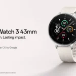 Đồng hồ thông minh OnePlus Watch 3 phiên bản 43mm màu Bạc Thép trên cổ tay