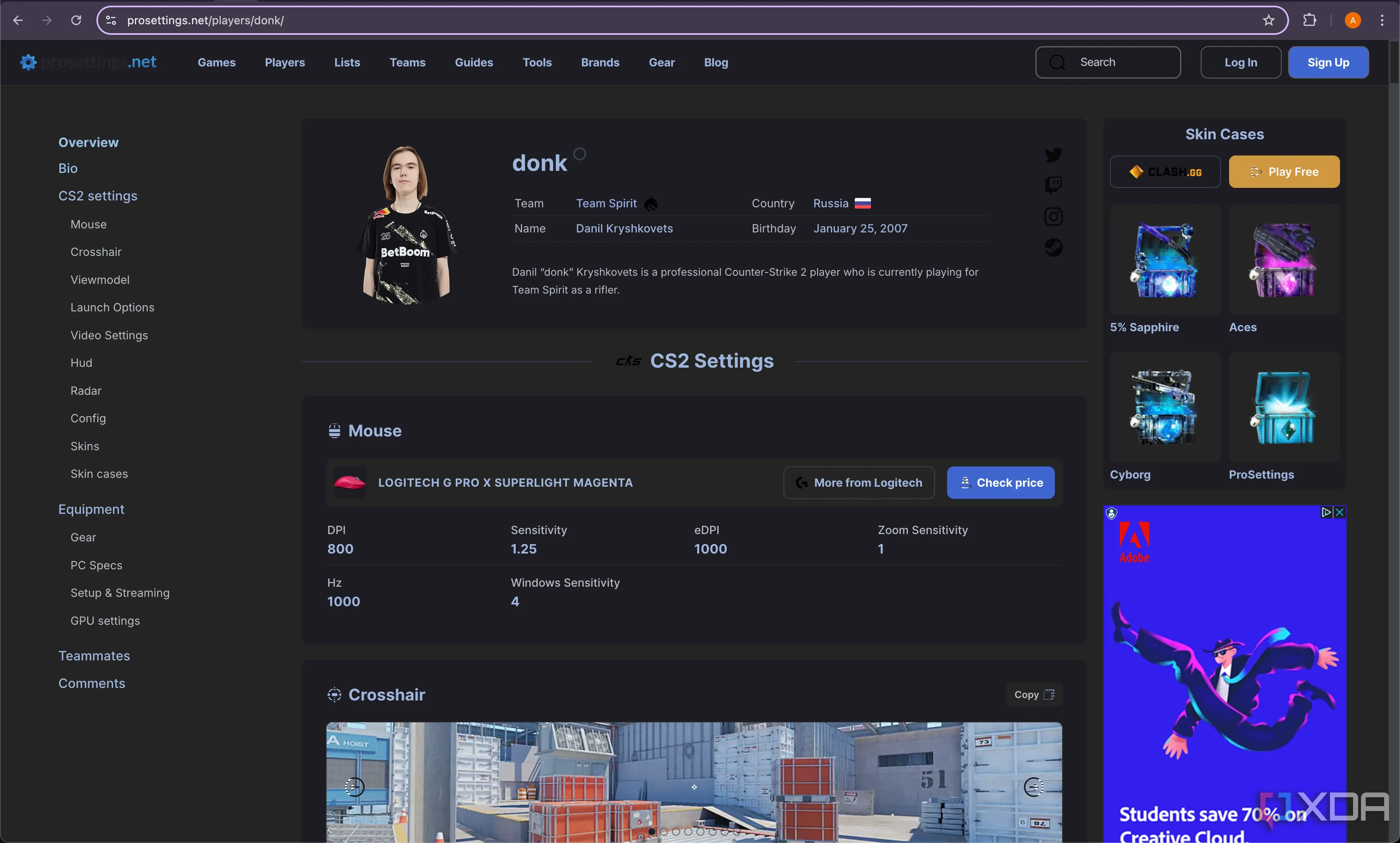 donk-settings-cs2