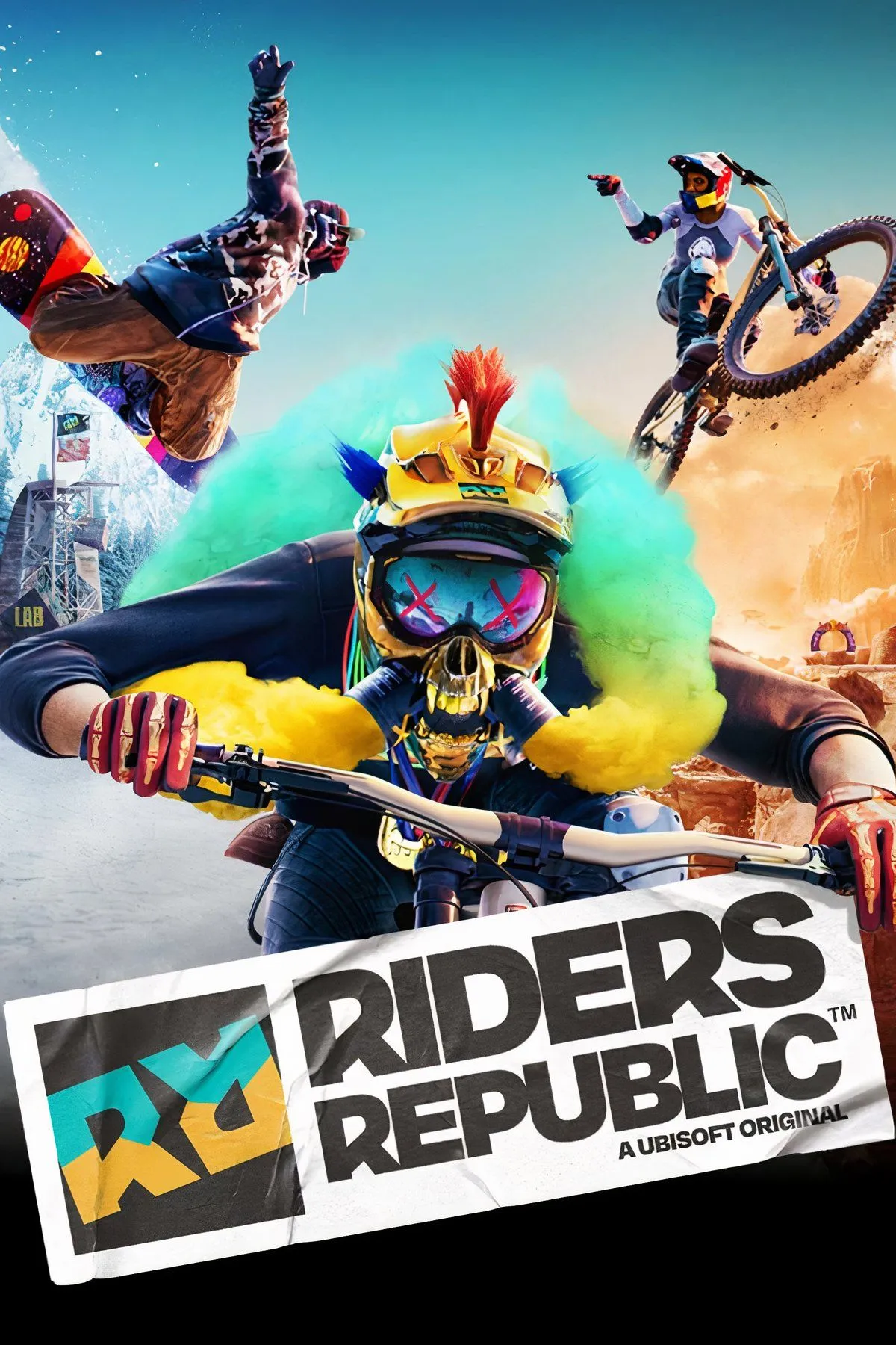 Đua xe đạp, trượt tuyết và bay lượn trong thế giới mở rộng lớn của Riders Republic