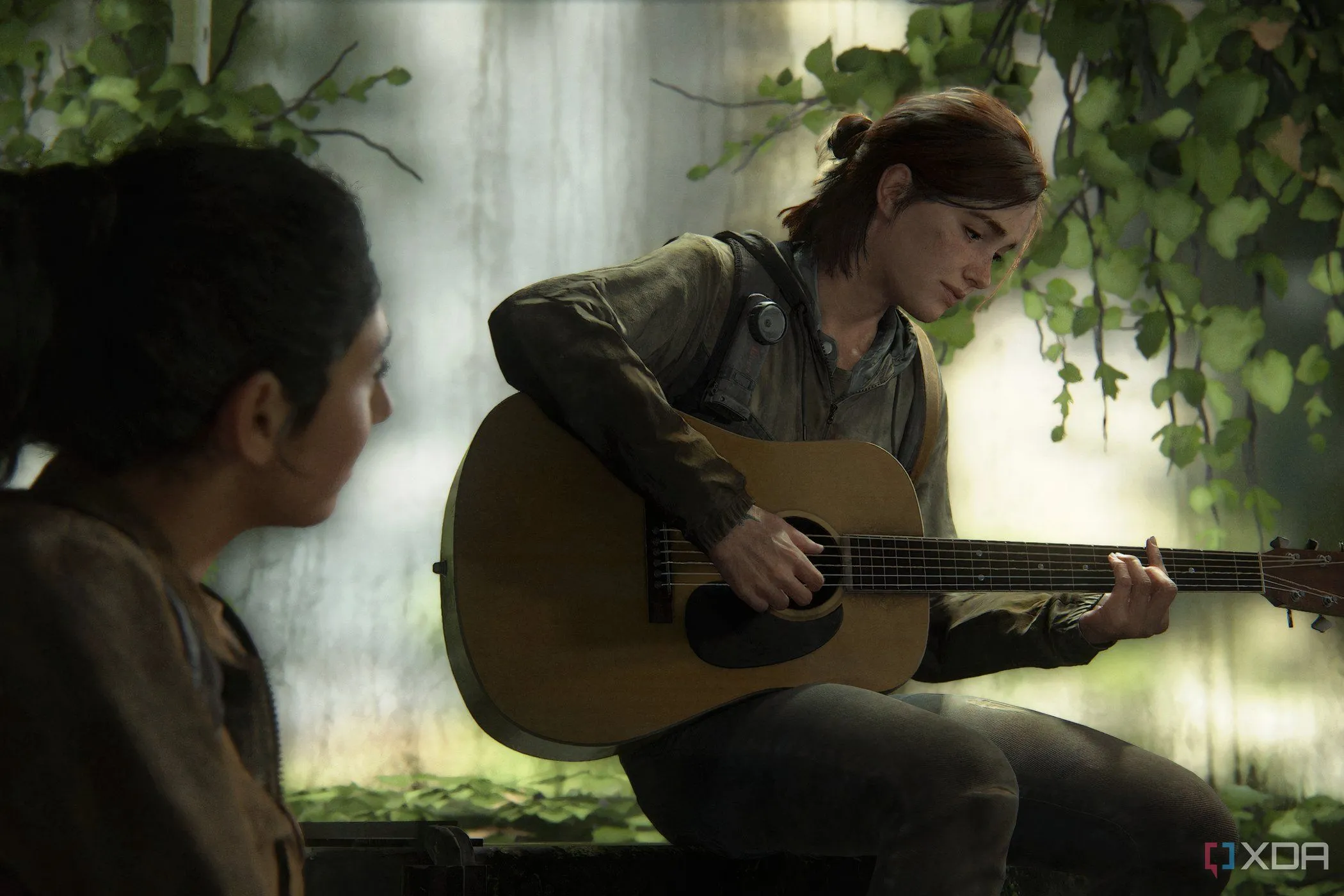 Ellie chơi guitar trong The Last of Us Part II, thể hiện chiều sâu cảm xúc của series game nổi tiếng