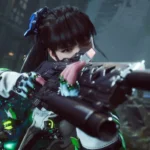 Eve chiến đấu bằng kiếm và súng trong môi trường đổ nát của Stellar Blade