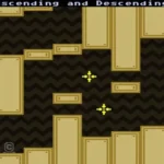 Gameplay của game VVVVVV trên PS Vita với nhân vật chính và môi trường pixel