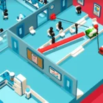 gameplay Good Job! với hai nhân vật đang làm nhiệm vụ văn phòng