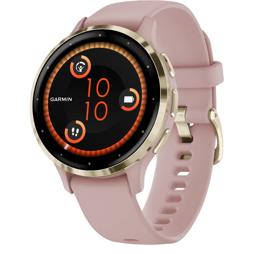 Garmin Venu 3S với màn hình hiển thị thông tin sức khỏe rõ nét