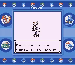 Giao diện chiến đấu với hiệu ứng đòn đánh trong Pokémon Blue