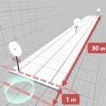 Giao diện game VR tập mắt với Landolt ring, giúp rèn luyện cơ mắt và cải thiện thị lực