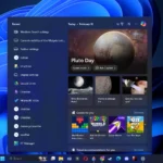 Giao diện menu tìm kiếm Windows 11 hiển thị nút Copilot tích hợp
