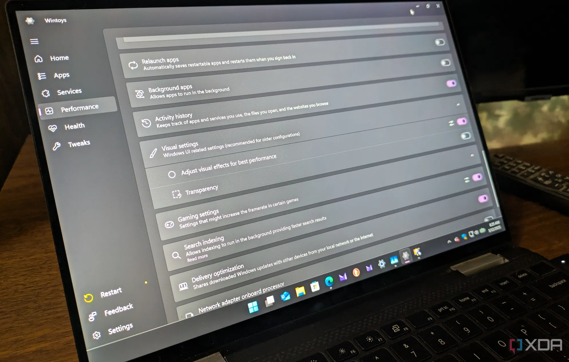 Giao diện minh họa một ứng dụng hỗ trợ trên hệ điều hành Windows 11