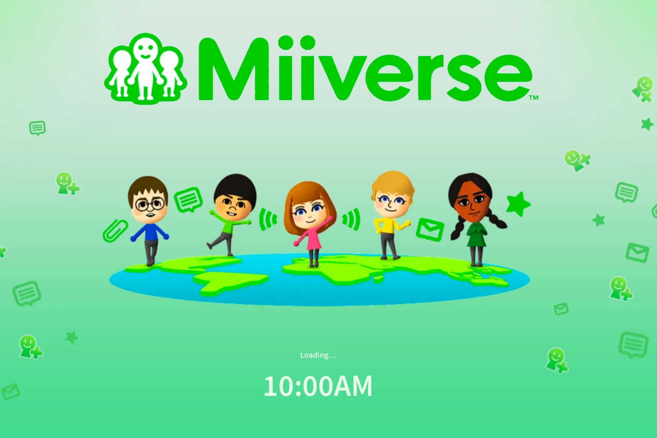 Giao diện minh họa ý tưởng Miiverse cho Nintendo Switch 2, thể hiện các tính năng xã hội và GameChat