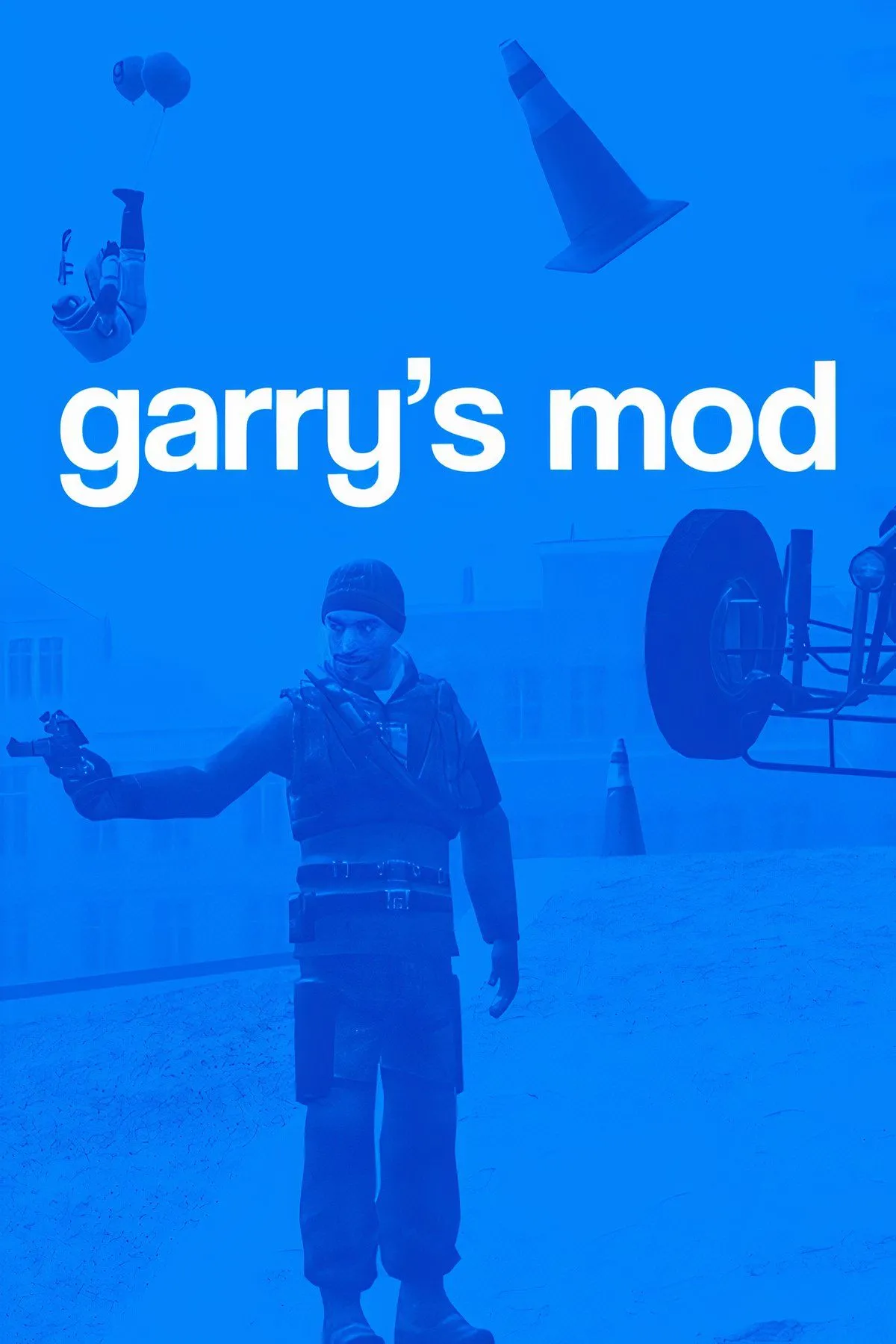 Giao diện người chơi trong Garry’s Mod, một tựa game sandbox sáng tạo, minh họa sự may rủi khi cố gắng đạt achievement &quot;Yes, I am the real Garry!&quot;.