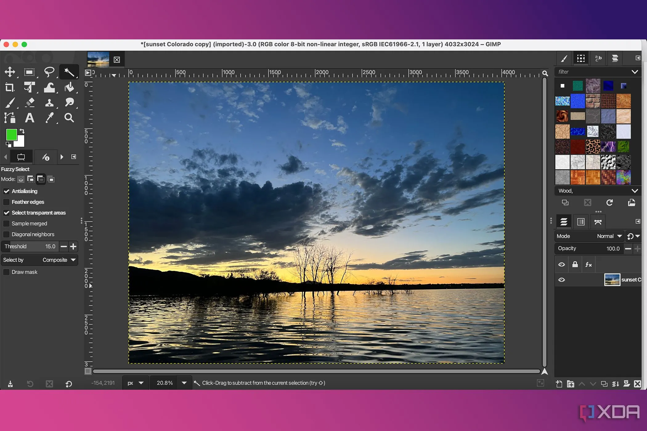 Giao diện người dùng của GIMP 3.0 hiển thị khả năng xử lý các tệp PSD với độ chính xác màu cao, thể hiện sự cải thiện đáng kể về tương thích định dạng