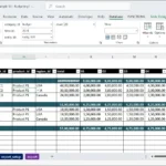 Giao diện SaveToDB add-in tích hợp trong Microsoft Excel, cho phép tương tác trực tiếp với cơ sở dữ liệu.