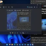 Giao diện Snipping Tool Windows 11 minh họa tính năng trích xuất văn bản, gợi mở về các cải tiến liên tục