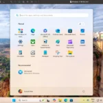 Giao diện Start Menu mới trên Windows 11 với các ứng dụng được phân loại tự động