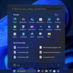 Giao diện Start Menu Windows 11 24H2 với nhiều ứng dụng bloatware
