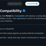 Giao diện Steam Deck hiển thị chi tiết trạng thái tương thích SteamOS và Verified của game.