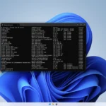 Giao diện tìm kiếm WinGet trên Windows 11 trong cửa sổ PowerShell