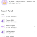 Giao diện trực quan của Microsoft Loop trên iPhone, cho phép tạo và truy cập nhanh các trang