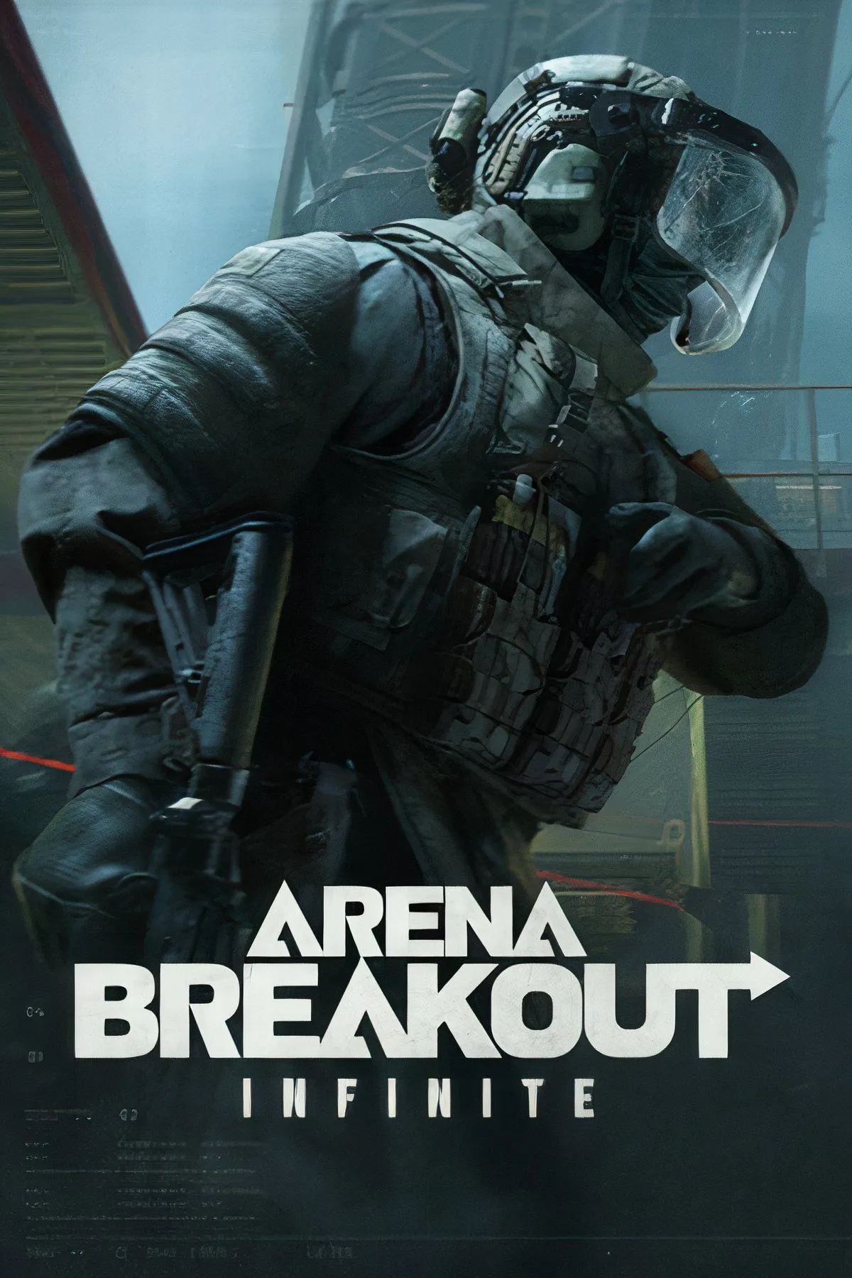 Góc nhìn thứ nhất trong Arena Breakout Infinite với súng và môi trường chiến đấu