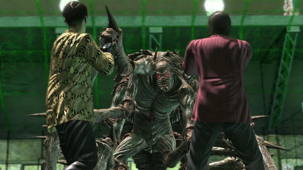 Goro Majima chiến đấu với zombie trong Yakuza: Dead Souls, một spin-off độc đáo của PS3 cần có bản PS5