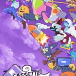 Hai quái vật trong game Cassette Beasts đang chiến đấu