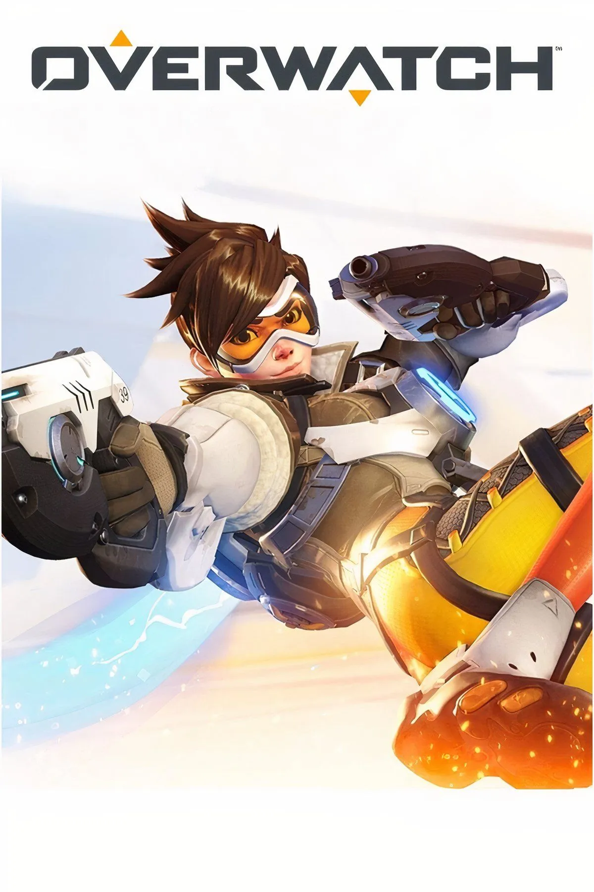 Hàng loạt nhân vật Overwatch đầy màu sắc đang tạo dáng trong một khung cảnh chiến đấu.