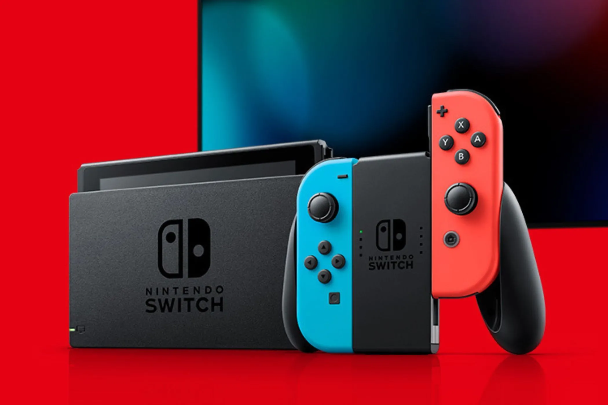 Hệ máy Nintendo Switch và màn hình TV, minh họa trải nghiệm chơi game với tính năng theo dõi thời gian chưa tối ưu.