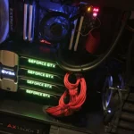Hệ thống PC với cấu hình 4-way SLI cùng card đồ họa Nvidia GTX Titan X Pascal, minh họa giải pháp dùng nhiều GPU để chạy PhysX.