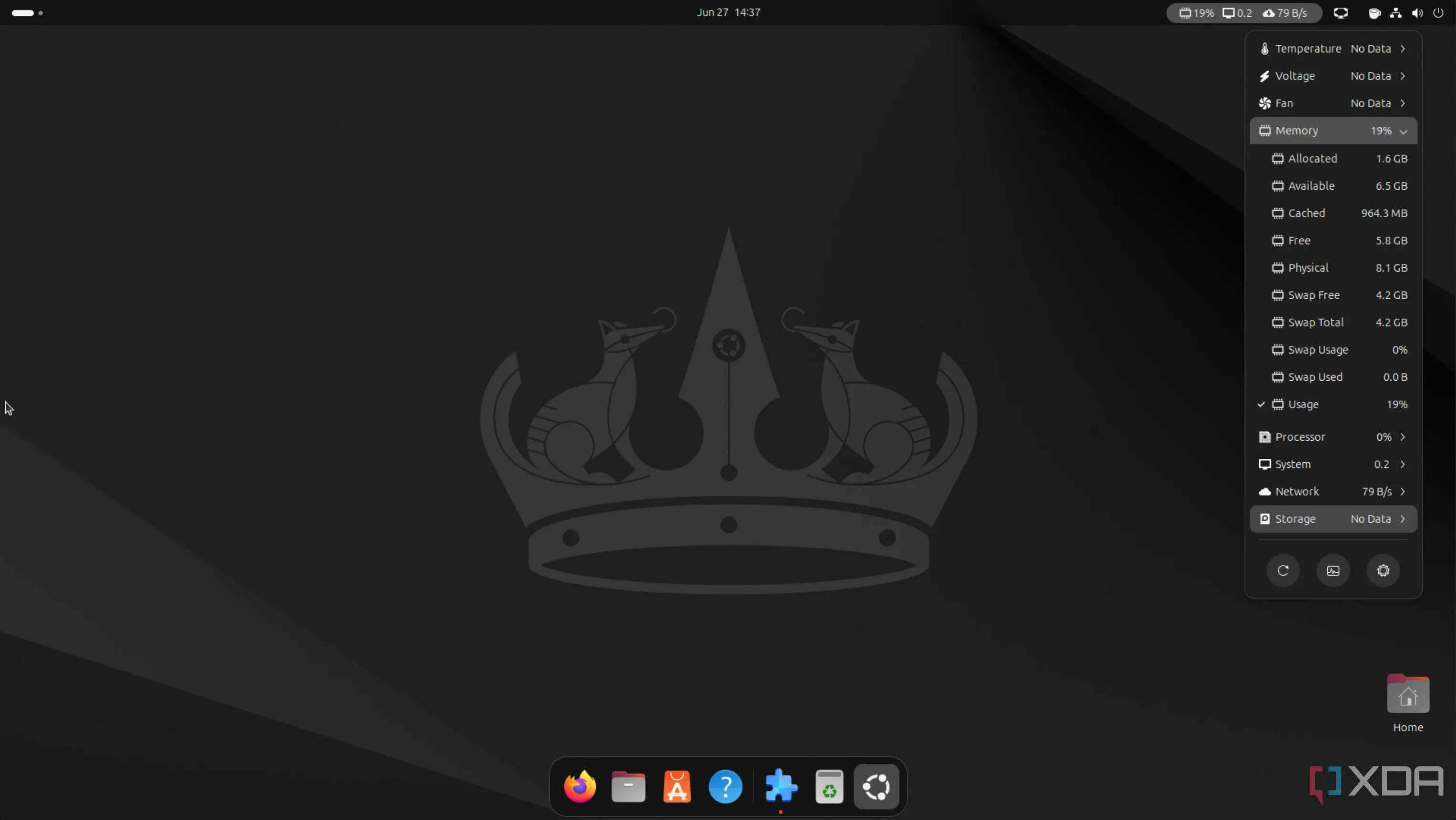 Hiển thị thông tin hệ thống chi tiết với tiện ích Vitals trên GNOME Ubuntu